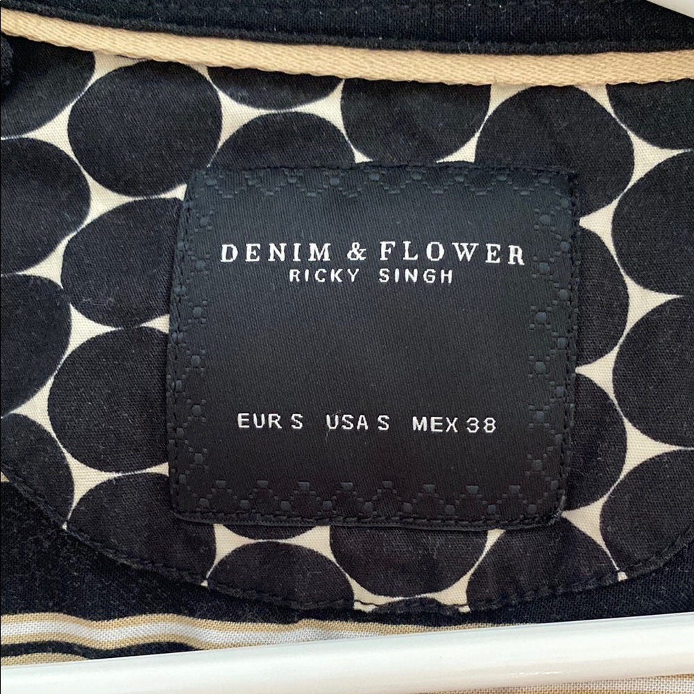 Denim & Flower Casual Black and White Button Down Shirt - Picture 3 of 5